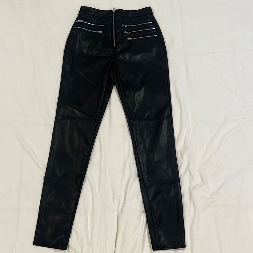 Pleather pants